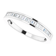 14K White 1/4 CTW Diamond Anniversary Band Size 8-8-