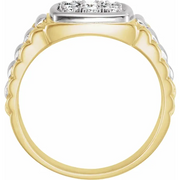 14K Yellow/White 3/8 CTW Diamond Ring-