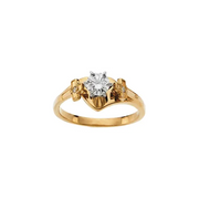 14K White Band-