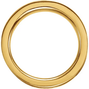 14K Yellow 7.75 mm Fleur-de-lis Band Size 7-7.00 (approximate standard size)-