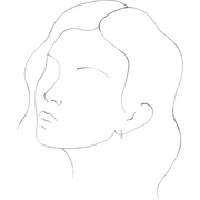 14K Yellow 12 mm Flexible Endless Hoop Earrings-