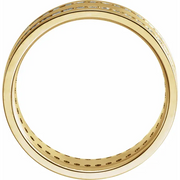 14K Yellow 1 CTW Diamond Flat Band Size 5.5-5.5-