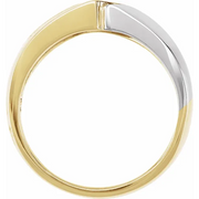 14K Yellow/White 1/3 CTW Diamond Band-