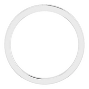 14K White Stackable Bead Ring Size 6-6.00(approximate standard size)-