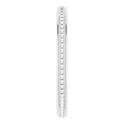 14K White Stackable Bead Ring Size 6-6.00(approximate standard size)-