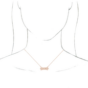 14K Rose Vintage-Inspired Bar 18" Necklace-