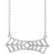 14K Rose Vintage-Inspired Bar 18" Necklace-