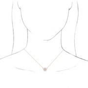 14K Rose 1/2 CTW Diamond Vintage-Inspired 16" Necklace-