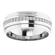 14K White 1/3 CTW Diamond Eternity Band Size 6-