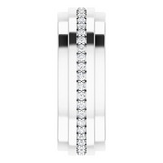 14K White 1/3 CTW Diamond Eternity Band Size 6-