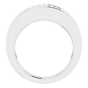 Platinum 1 CTW Diamond Baguette Anniversary Band Size 5-5-