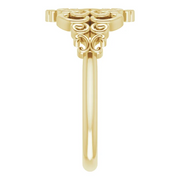 14K Yellow Vintage-Inspired Ring-
