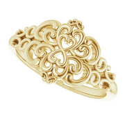 14K Yellow Vintage-Inspired Ring-