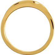 14K Yellow 3 mm Stackable Ring-6.00(approximate standard size)-