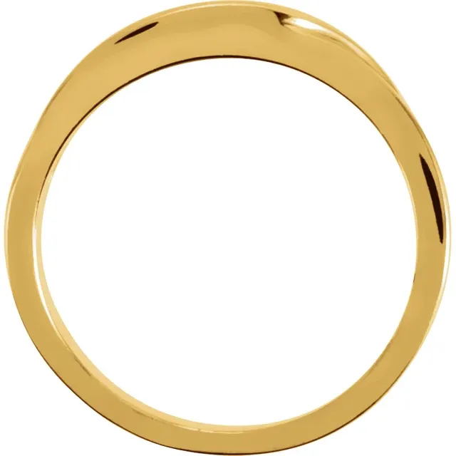 14K Yellow 3 mm Stackable Ring-6.00(approximate standard size)-