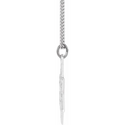Sterling Silver 20x18 mm Star of David 18" Necklace-