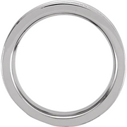 14K White 8.25 mm Leaf Design Band Size 7-7.00 (approximate standard size)-