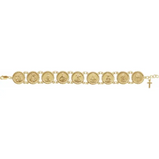 14K Yellow Traditional Saints Bracelet?-