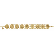 14K Yellow Traditional Saints Bracelet?-