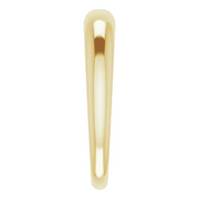 14K Yellow .03 CT Diamond Petite Dome Ring-