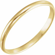 14K Yellow 1.6 mm Youth Band Size 3-
