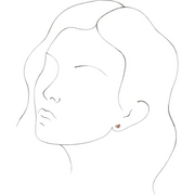 14K Rose 1/10 CTW Diamond Right Earring-