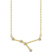 Constellation Zodiac 16-18" Necklace-14K Yellow-Cancer-