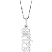 Zodiac 14K Gothic Necklace-14K White-Aries-