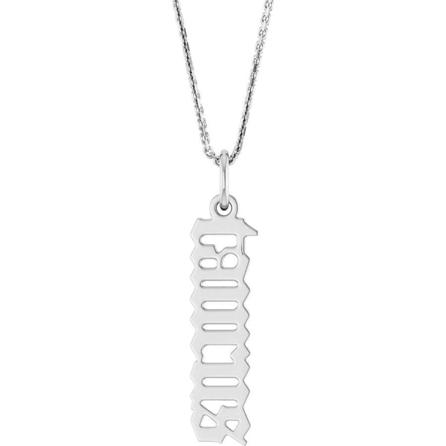 Zodiac 14K Gothic Necklace-14K White-Taurus-