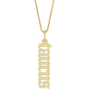 Zodiac 14K Gothic Necklace-14K Yellow-Taurus-