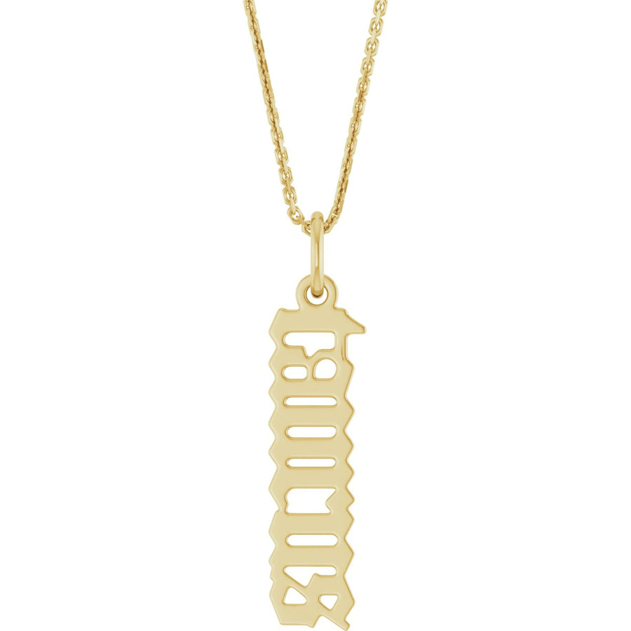 Zodiac 14K Gothic Necklace