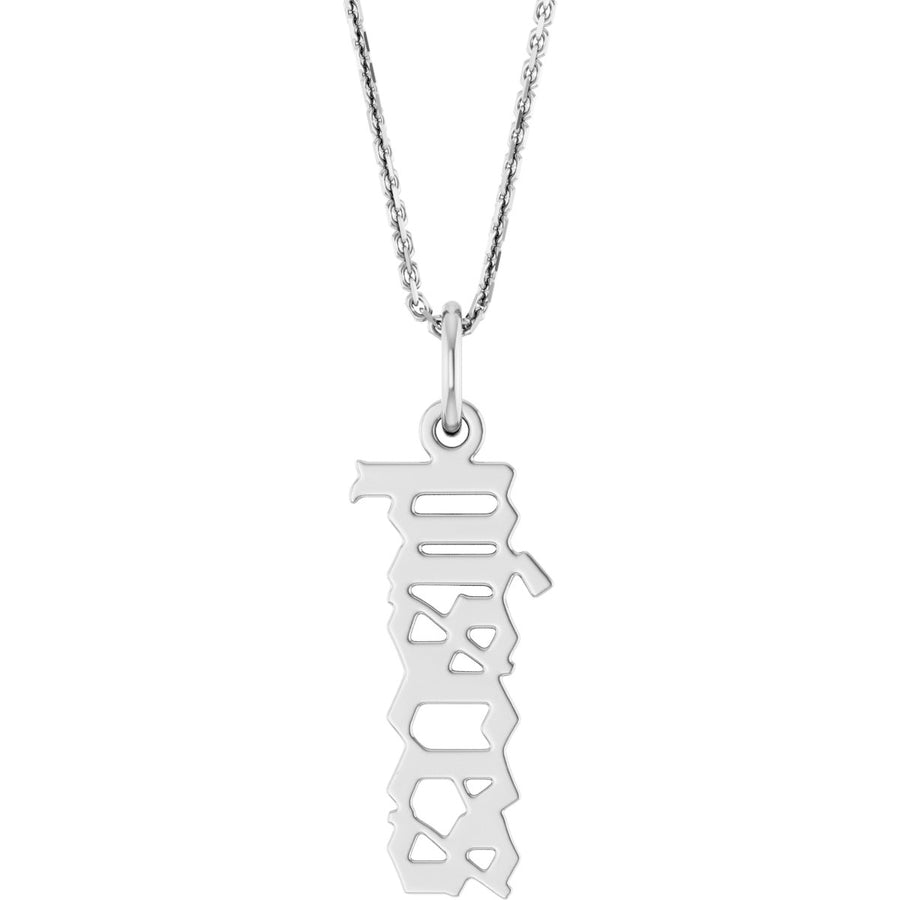 Zodiac 14K Gothic Necklace-14K White-Pices-