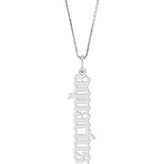 Zodiac 14K Gothic Necklace-14K White-Aquarius-