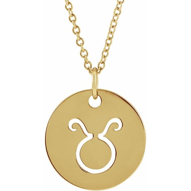 Zodiac Disc Necklace