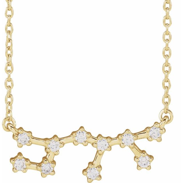 Constellation Zodiac 16-18" Necklace-14K Yellow-Sagittarius-