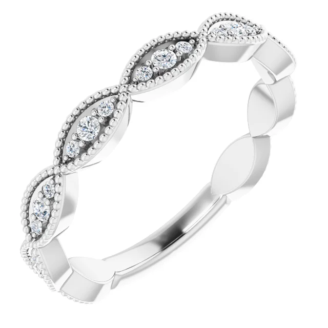 14K White 1/5 CTW Diamond Anniversary Band-