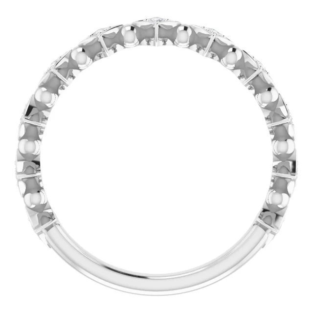 14K White 1/1 CTW Diamond Stackable Ring