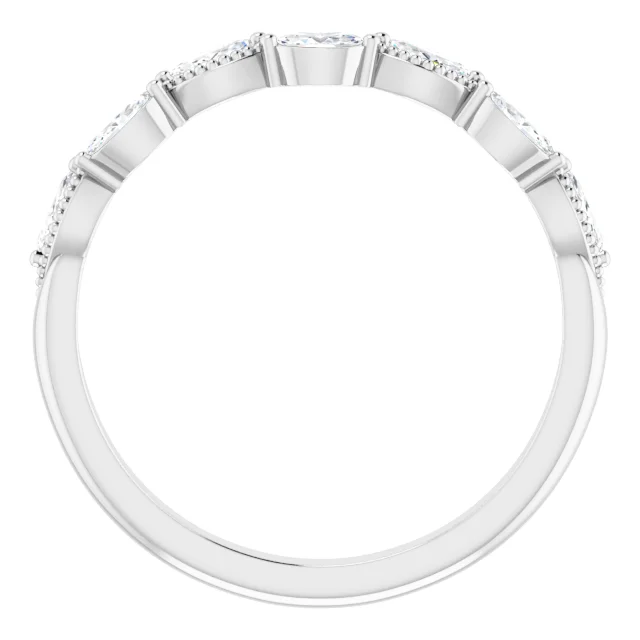 14K White 1/3 CTW Diamond Anniversary Band-