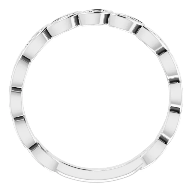 14K White 1/6 CTW Diamond Anniversary Band-