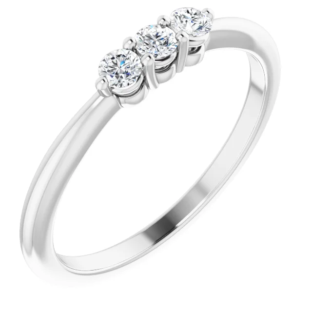 14K White 1/5 CTW Diamond Anniversary Band-