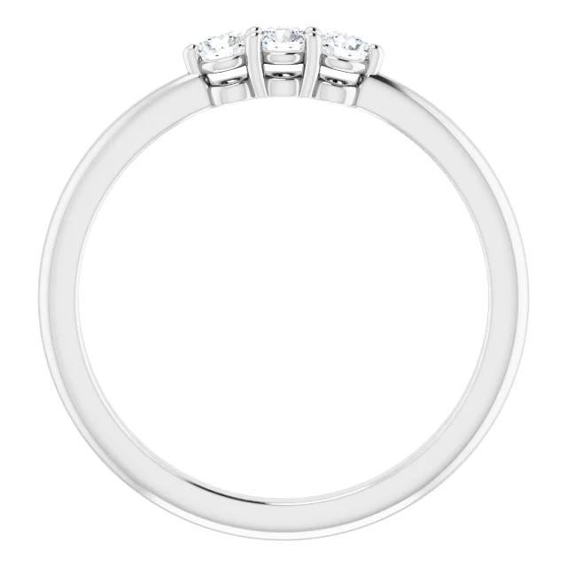 14K White 1/5 CTW Diamond Anniversary Band-