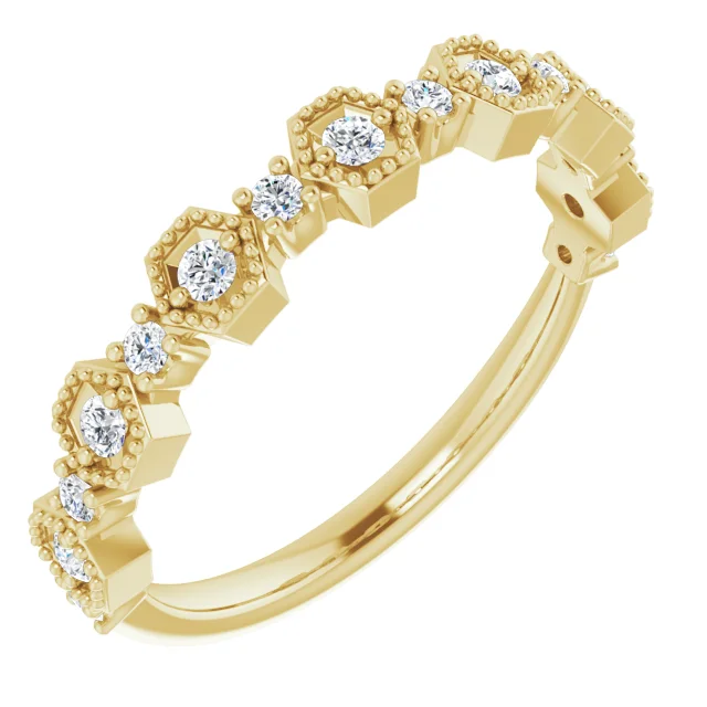 14K Yellow 1/4 CTW Diamond Anniversary Band-