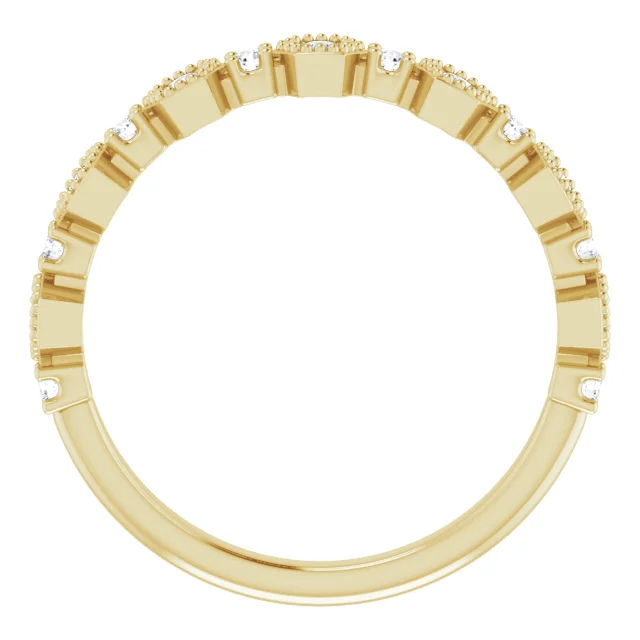 14K Yellow 1/4 CTW Diamond Anniversary Band-