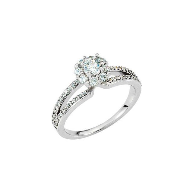 3/4 CTW Natural Diamond Engagement Ring