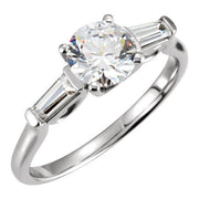 Continuum Sterling Silver 1/4 CTW Diamond Sculptural-Inspired Engagement Ring