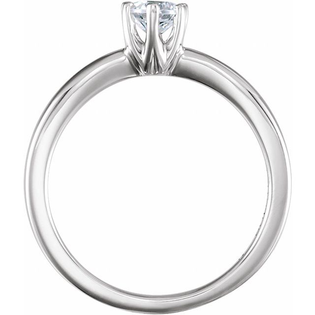 1/2 CT Natural Diamond Solitaire Engagement Ring-