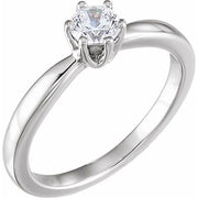 1/2 CT Natural Diamond Solitaire Engagement Ring