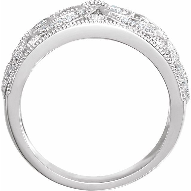 14K White 1/3 CTW Natural Diamond Ring-