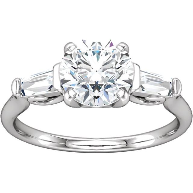 Continuum Sterling Silver 1/4 CTW Diamond Sculptural-Inspired Engagement Ring