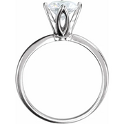14K White 1/2 CTW Diamond Tulipset? Solitaire Engagement Ring